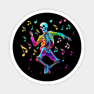 Dancing Skeleton Rainbow Magnet